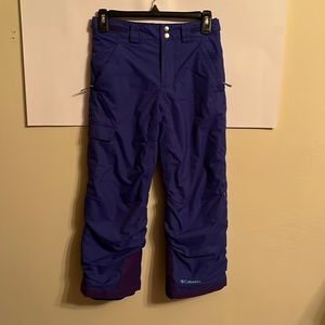 Columbia Omni-Heat Purple Girls Snow/Ski Pants Sz 6/7